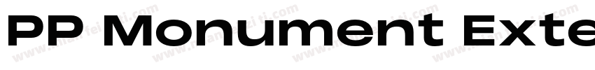 PP Monument Extended Semibold字体转换